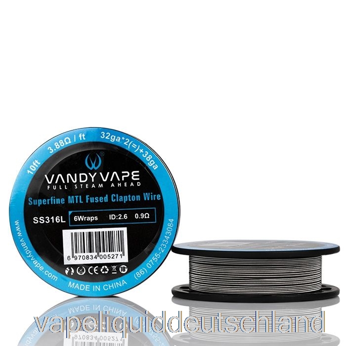 Vandy Vape Superfine MTL-Drahtspulen – 10 Fuß 3,88 Ohm SS Fused Clapton Wire Vape Liquid